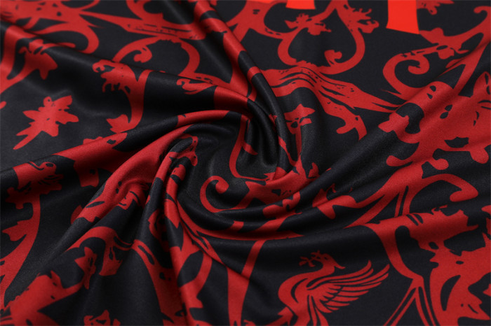 25/26 Liverpool Red Camouflage Half Zipper Jacket+Long Pants