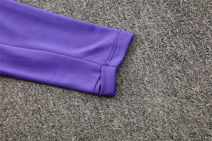 25/26 Barcelona Purple Joint Edition Half Zipper Jacket+Long Pants