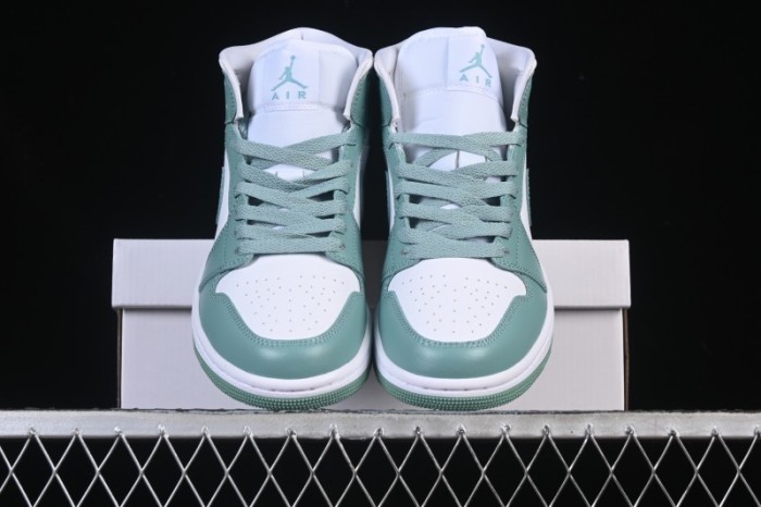 Nike Air Jordan 1 Mid Jade Smoke - BQ6472-138
