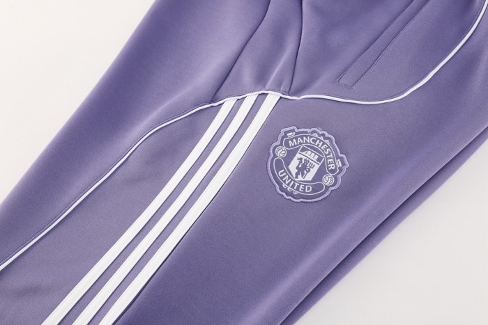 2025 Adidas Purple Full Zipper Jacket + Long Pants