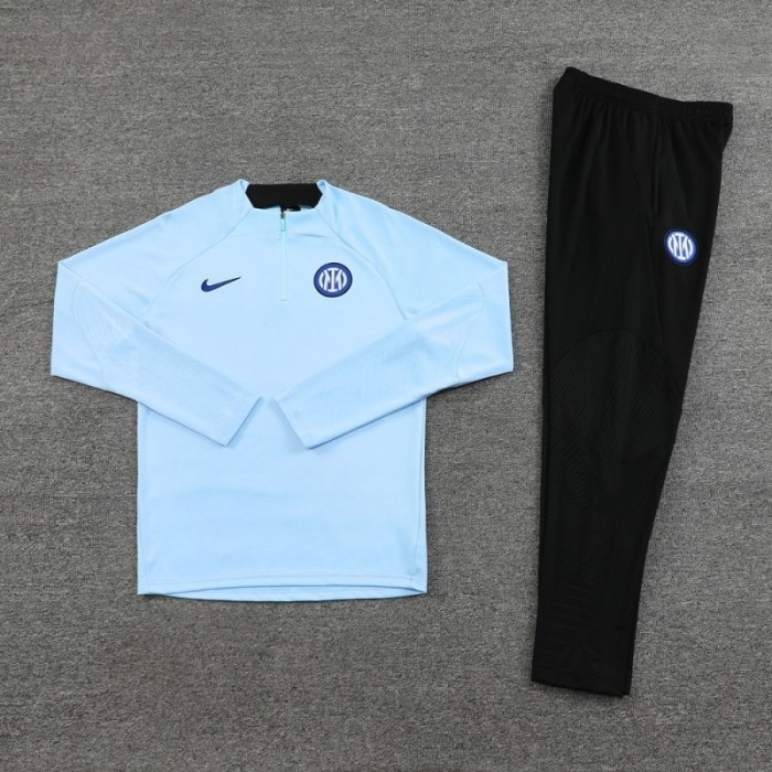 25/26 Inter Milan Sky Blue Half Zipper Jacket+Long Pants