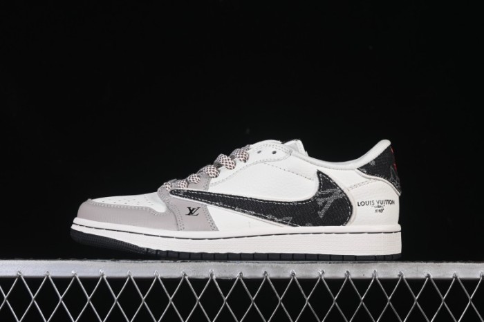 Nike Travis Scott x Fragment Design x Air Jordan 1 Low OG SP AJ1 Low Top Casual Sneakers - JW1188-143