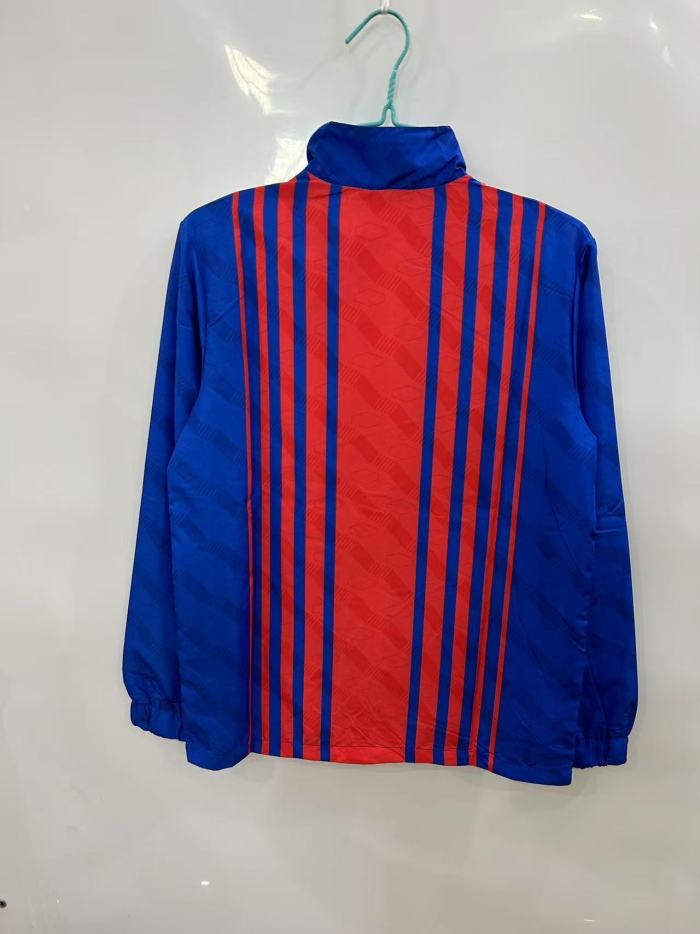 25/26 FC Barcelona Blue with Red Stripes Windbreaker