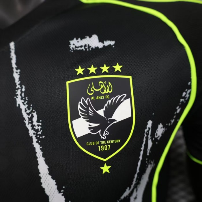 Player Version 25/26 Al Ahly FC Away Black Jersey