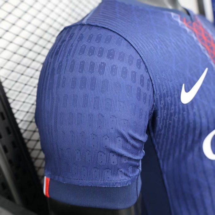 1 Star Player Version 25/26 PSG Home Jersey With Match Date Printing
