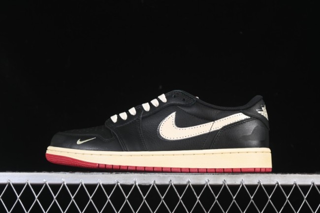 Nike Nigel Sylvester x Air Jordan 1 Low Lifestyle Casual Skate Shoes - IB8958-001