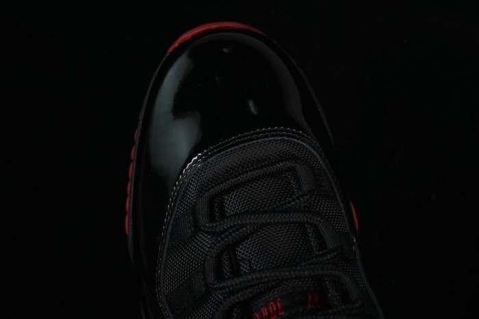Nike Air Jordan 11 Retro Black Red Basketball Shoes - 378037-326