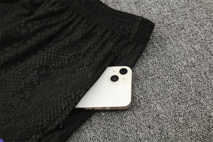 25/26 Barcelona Black Joint Edition Half Zipper Jacket+Long Pants