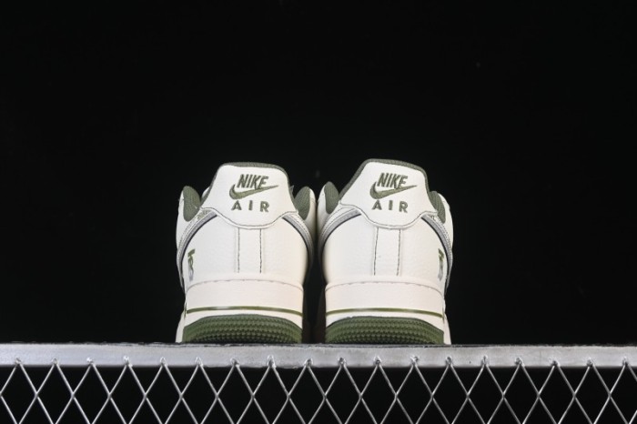 Nike Air Force 1 '07 Low Burberry Collaboration Military Green Embroidery Casual Sneakers - JP8028-003