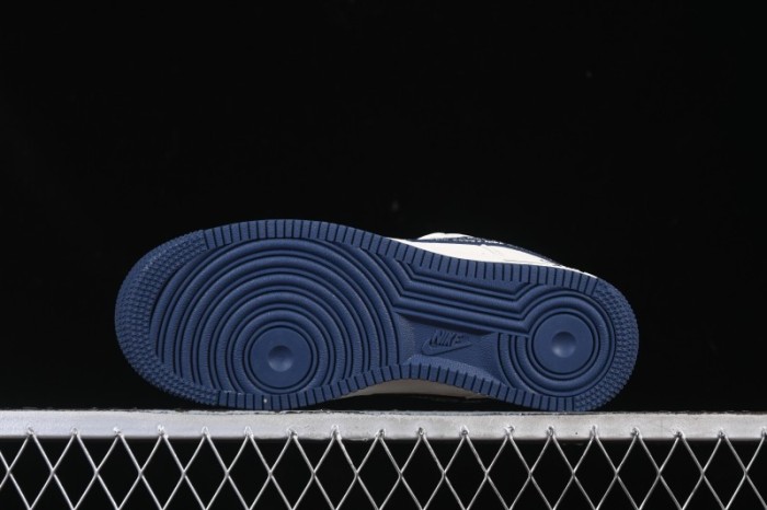 Nike Air Force 1'07 Low Collaboration Beige Camouflage Red Blue Hook Casual Skate Shoes - XD2588-609