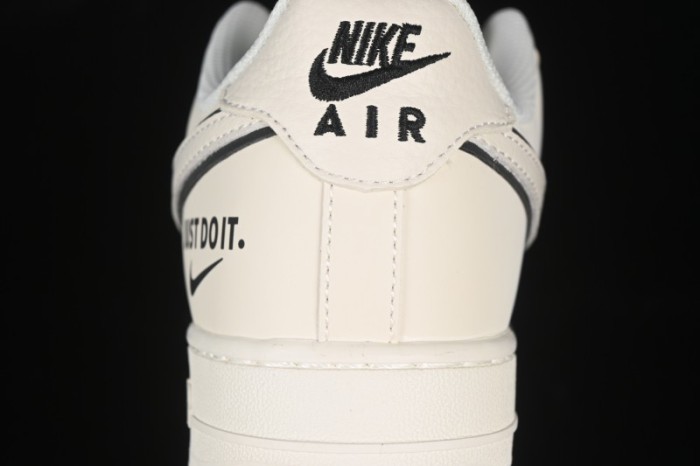 Nike Air Force 1 '07 Low Just Do It Gray Blue Denim Casual Sneakers - CS5288-012