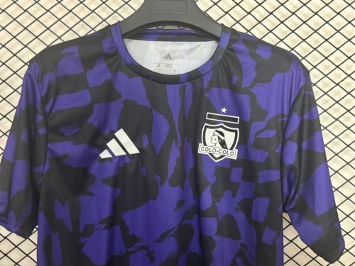 25/26 Colo-Colo Purple with Camouflage Pattern Pre-Match Jersey