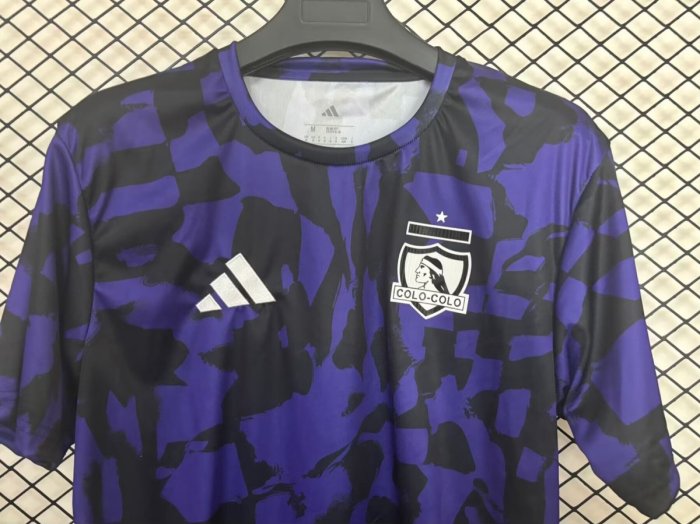 25/26 Colo-Colo Purple with Camouflage Pattern Pre-Match Jersey