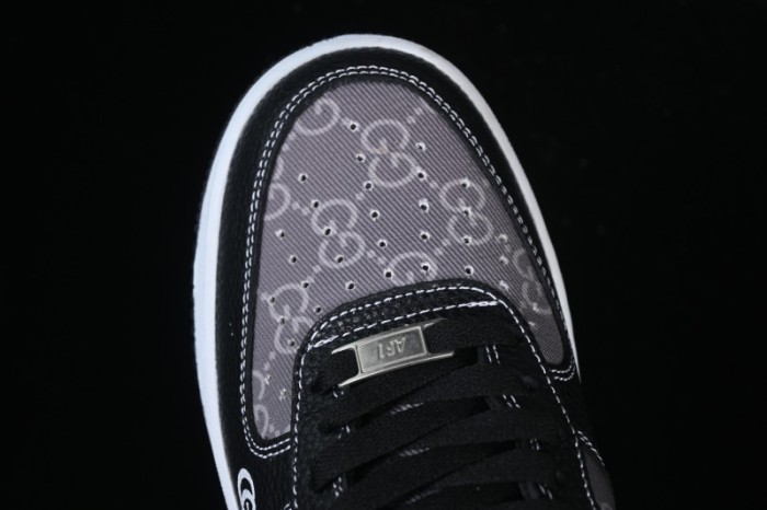 Nike Air Force 1 '07 Low Gucci Collaboration Litchi Grain Print Casual Sneakers - AH8462-002