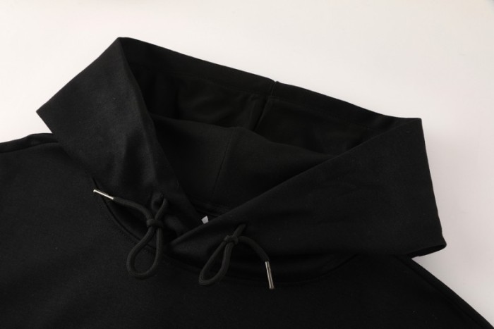 25/26 Juventus Black Hoodie Full Zipper Jacket + Long Pants