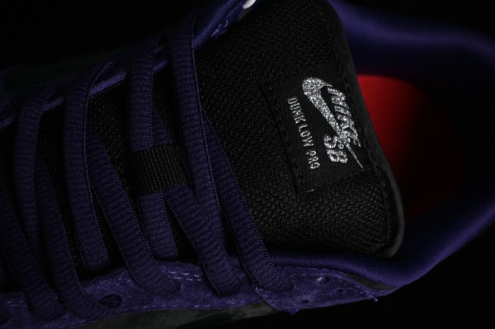 Nike Supreme Dunk SB Dunk Low Casual Skate Shoes Grey Purple - HQ8487-500