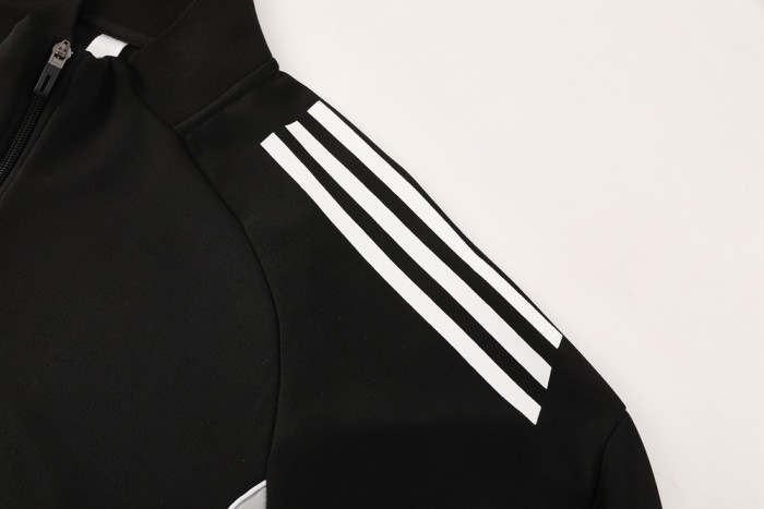 2025 Adidas Black Full Zipper Jacket + Long Pants