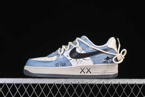 Nike Air Force 1'07 Low The Age of Cracks Hand-Drawn Graffiti Casual Sports Shoes - KS6896-555