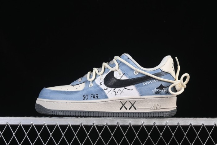Nike Air Force 1'07 Low The Age of Cracks Hand-Drawn Graffiti Casual Sports Shoes - KS6896-555