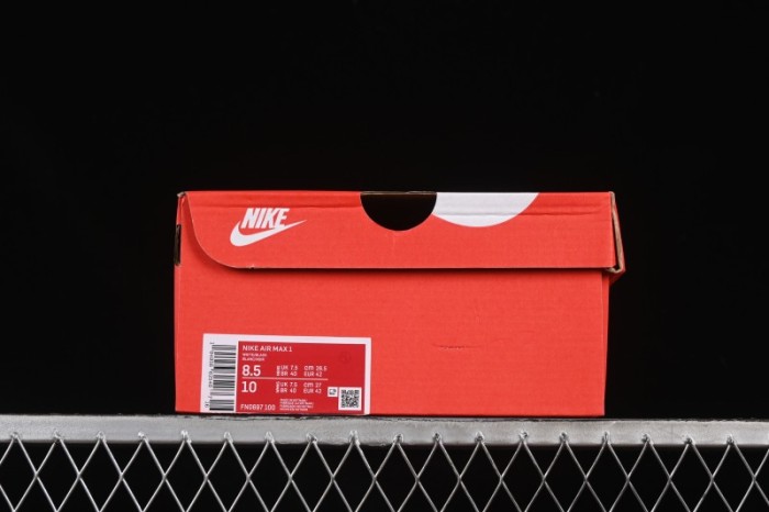 Nike Air Max 1 Retro Running Shoes with Half-Sole Air Cushion - FN0697-100