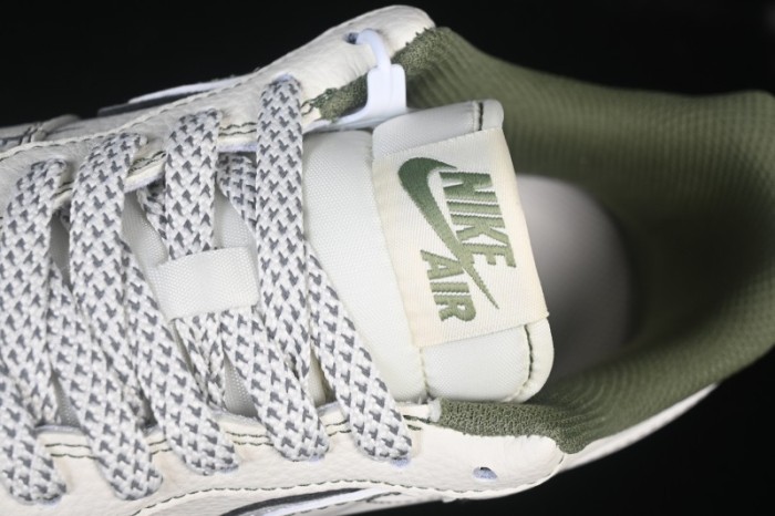 Nike Air Force 1 '07 Low Burberry Collaboration Military Green Embroidery Casual Sneakers - JP8028-003