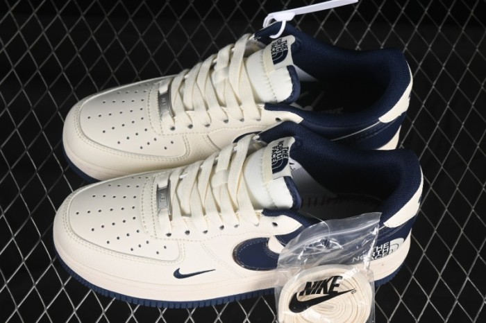 Nike Air Force 1'07 Low North Face Collaboration Dark Blue Sole Casual Sneakers - ZH2598-318