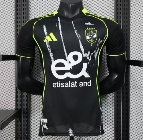 Player Version 25/26 Al Ahly FC Away Black Jersey