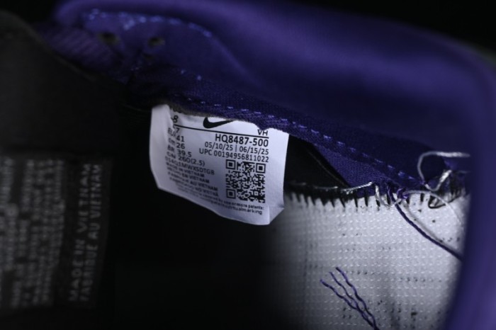 Nike Supreme Dunk SB Dunk Low Casual Skate Shoes Grey Purple - HQ8487-500