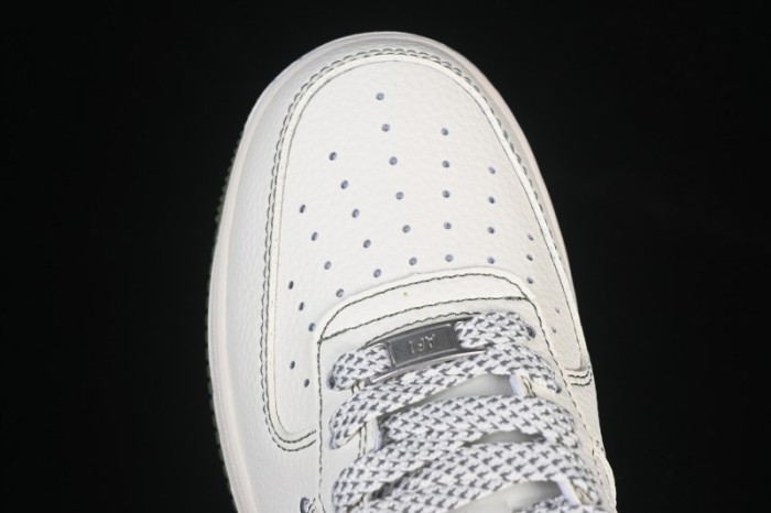 Nike Air Force 1 '07 Low Burberry Collaboration Military Green Embroidery Casual Sneakers - JP8028-003