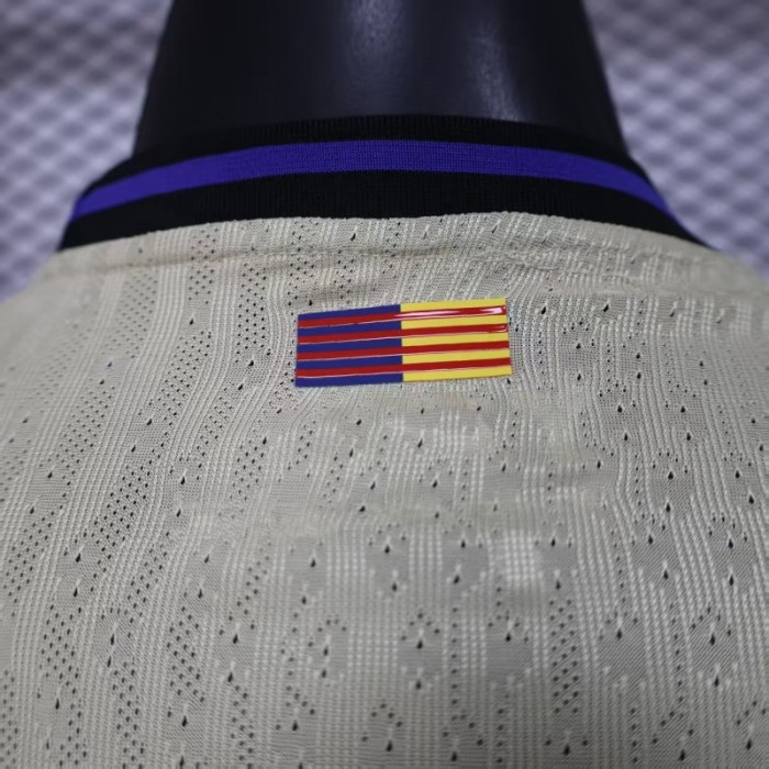 Player Version 25/26 Barcelona  Away Long Sleeve Jersey