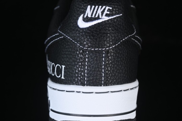 Nike Air Force 1 '07 Low Gucci Collaboration Litchi Grain Print Casual Sneakers - AH8462-002