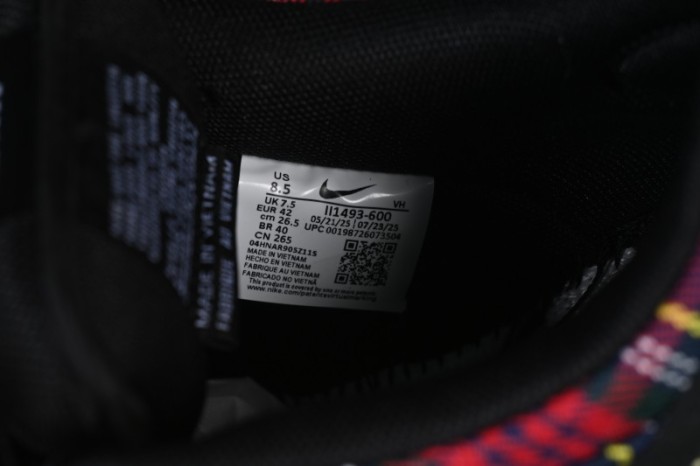 Nike SB Dunk Low Nardwuar Collaboration Scottish Plaid Low-Top Casual Skate Shoes - II1493-600