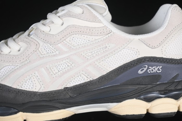 Asics Gel-NYC Retro Running Shoes with Breathable Mesh and Suede Upper - 1203A383-111