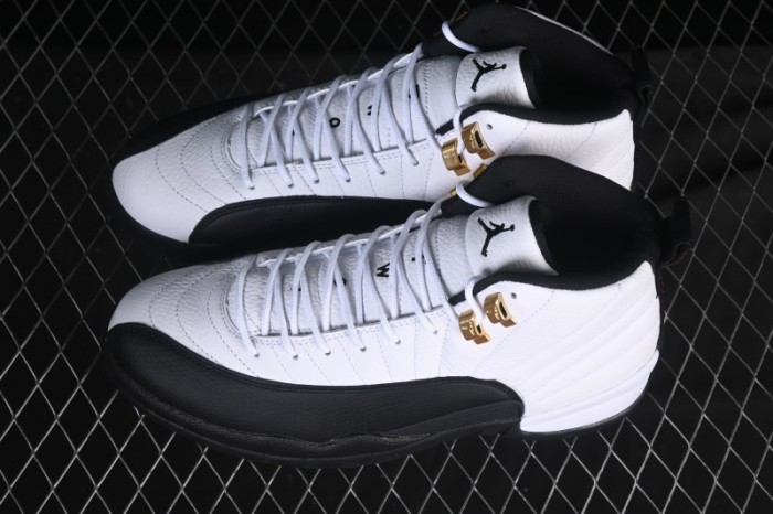Nike Air Jordan 12 Retro Taxi Gold Buckle Basketball Shoes - CT8013-117