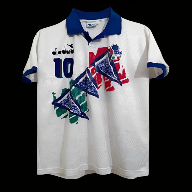 Retro 1994 Italy Diadora Player Special Training Roberto Baggio Jersey