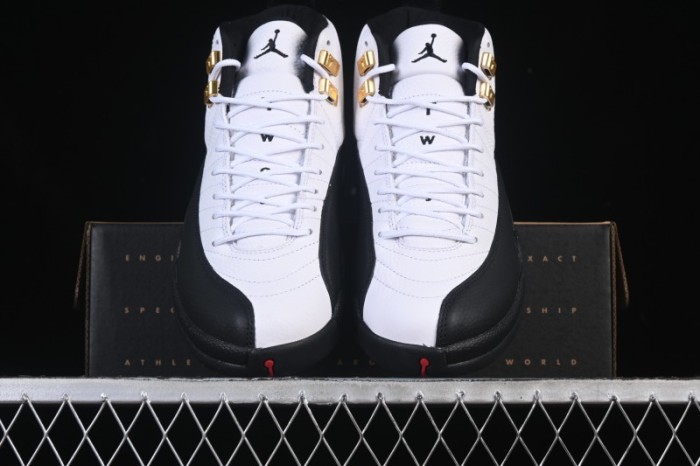 Nike Air Jordan 12 Retro Taxi Gold Buckle Basketball Shoes - CT8013-117