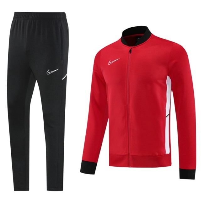 2025 NIKE Red Full Zipper Jacket + Long Pants