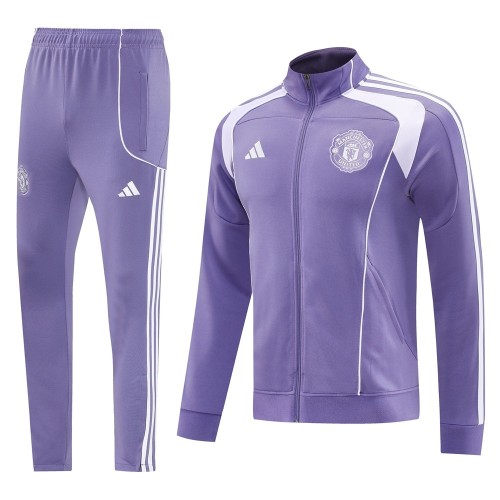 2025 Adidas Purple Full Zipper Jacket + Long Pants