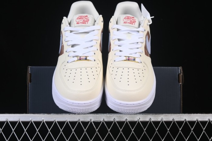 Nike Air Force 1'07 Low Casual Sneakers with Full-Length Air Cushion - IH7352-001