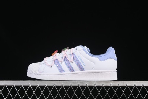 Adidas Superstar II Casual Sneakers with Shell Toe Design - JR1332