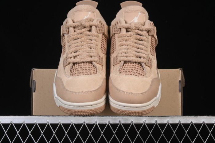 Nike Air Jordan 4 Retro Cozy Girl Warm Yellow Sneakers - HV0823-200