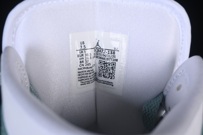 Nike Air Jordan 1 Mid Jade Smoke - BQ6472-138