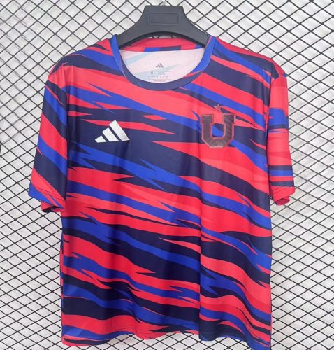 25/26 Club Universidad de Chile Blue/Red Pre-Match Jersey