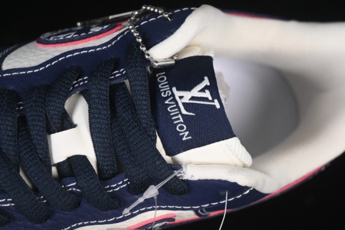 Nike Air Force 1 '07 Low Supreme Collaboration White Blue Wine Red Casual Sneakers - YF9511-801