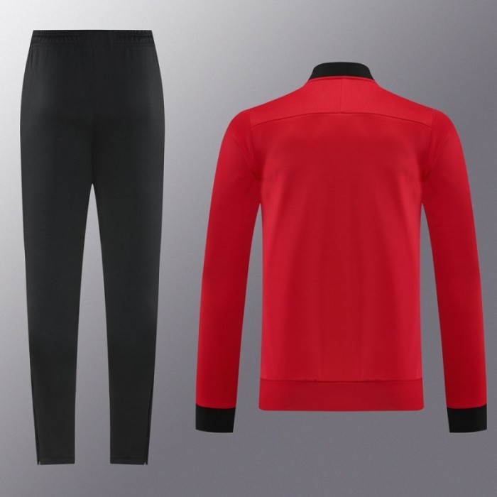 2025 NIKE Red Full Zipper Jacket + Long Pants