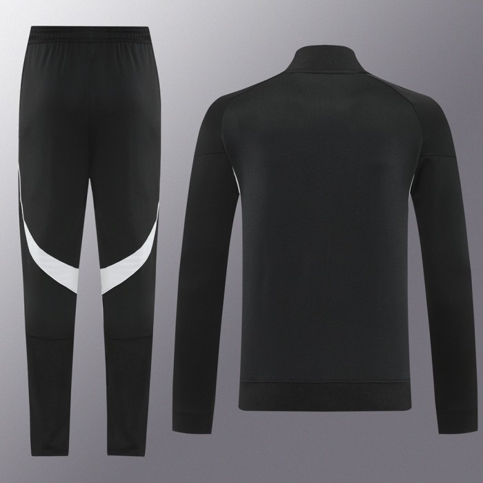 2025 Adidas Black Full Zipper Jacket + Long Pants