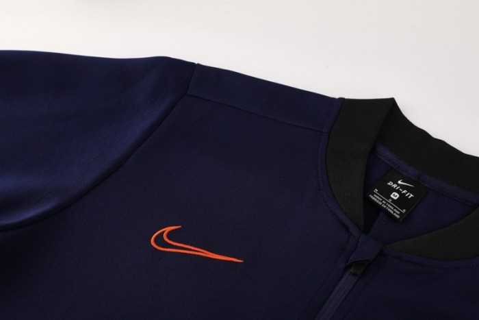 2025 NIKE Navy Full Zipper Jacket + Long Pants