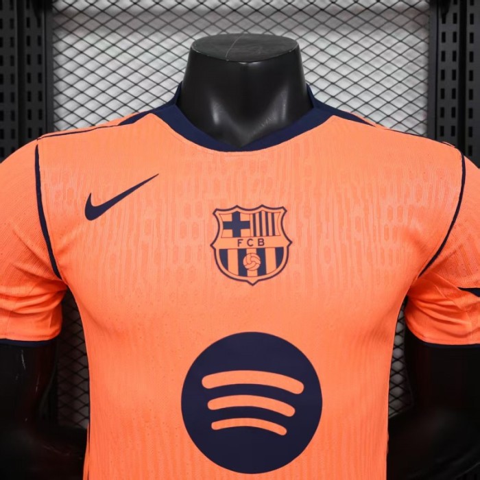 Player Version 25/26 Barcelona Third  Orange Jersey