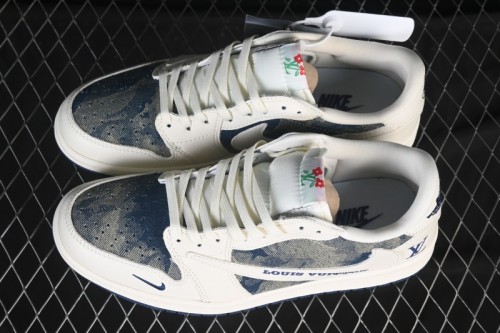 Nike Travis Scott x Fragment Design x Air Jordan 1 Low OG SP AJ1 Low Top Casual Sneakers - LD2028-044