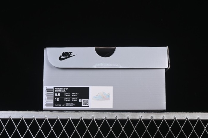 Nike Air Force 1 '07 Low Casual Sneakers with Custom Design - ZH0316-107